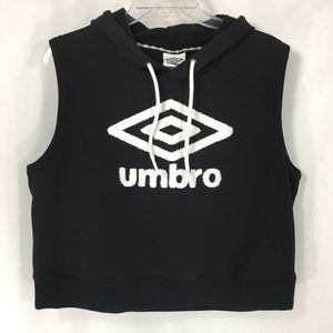 NWOT Umbro Crop Hoodie Sweatshirt Midriff